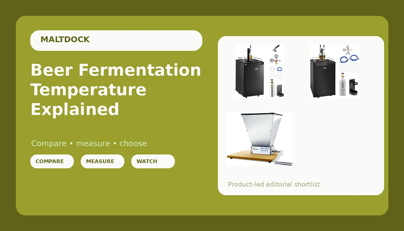 Beer Fermentation Temperature Explained - MaltDock review with measurements and honest opinion