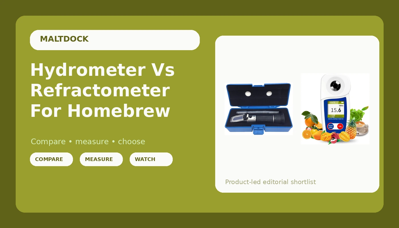 Hydrometer Vs Refractometer For Homebrew - MaltDock review with measurements and honest opinion