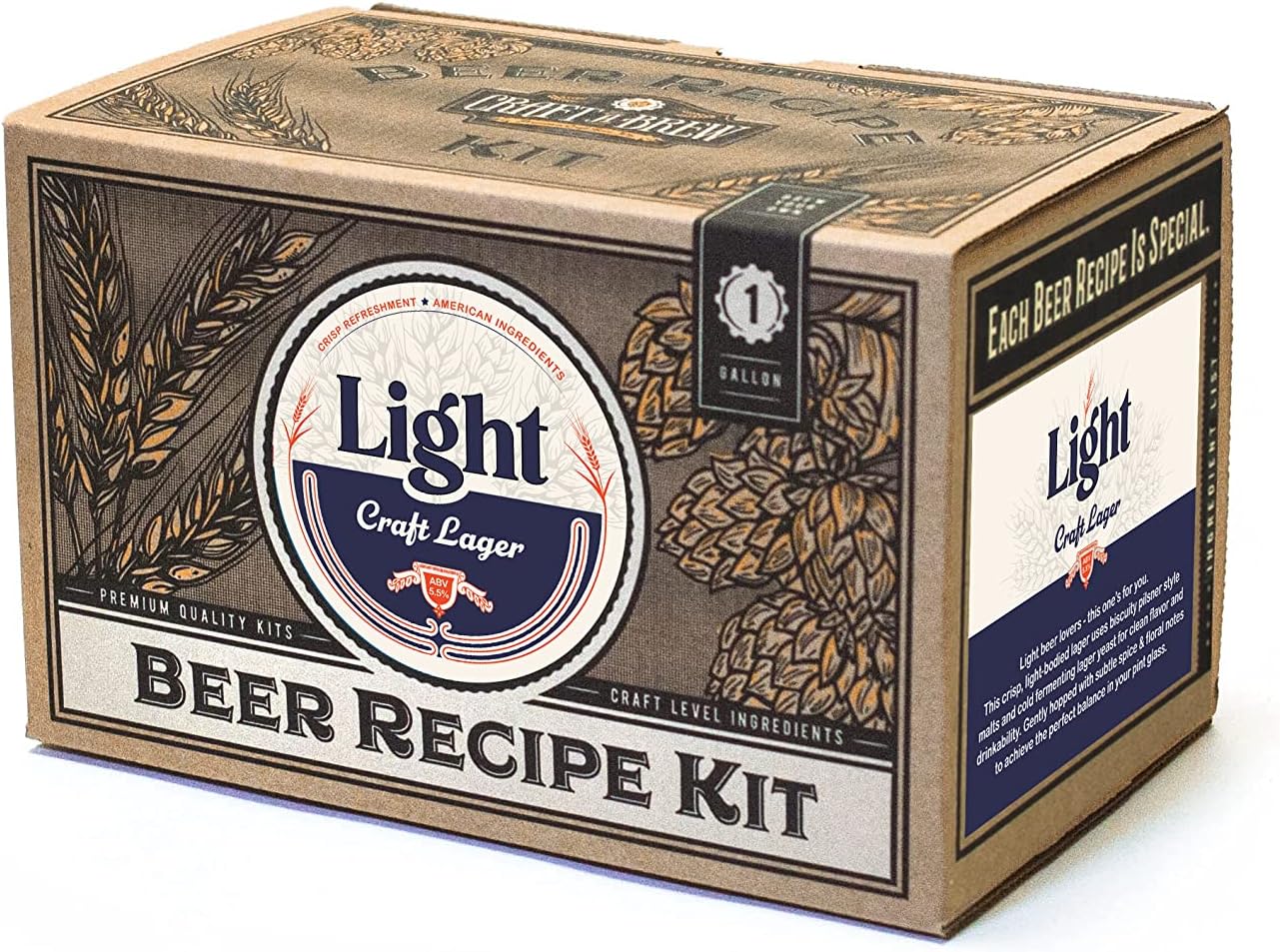 Craft A Brew Recipe Kit - Light Lager Refill - 1 Gallon - Ingredients for Home Brewing Beer