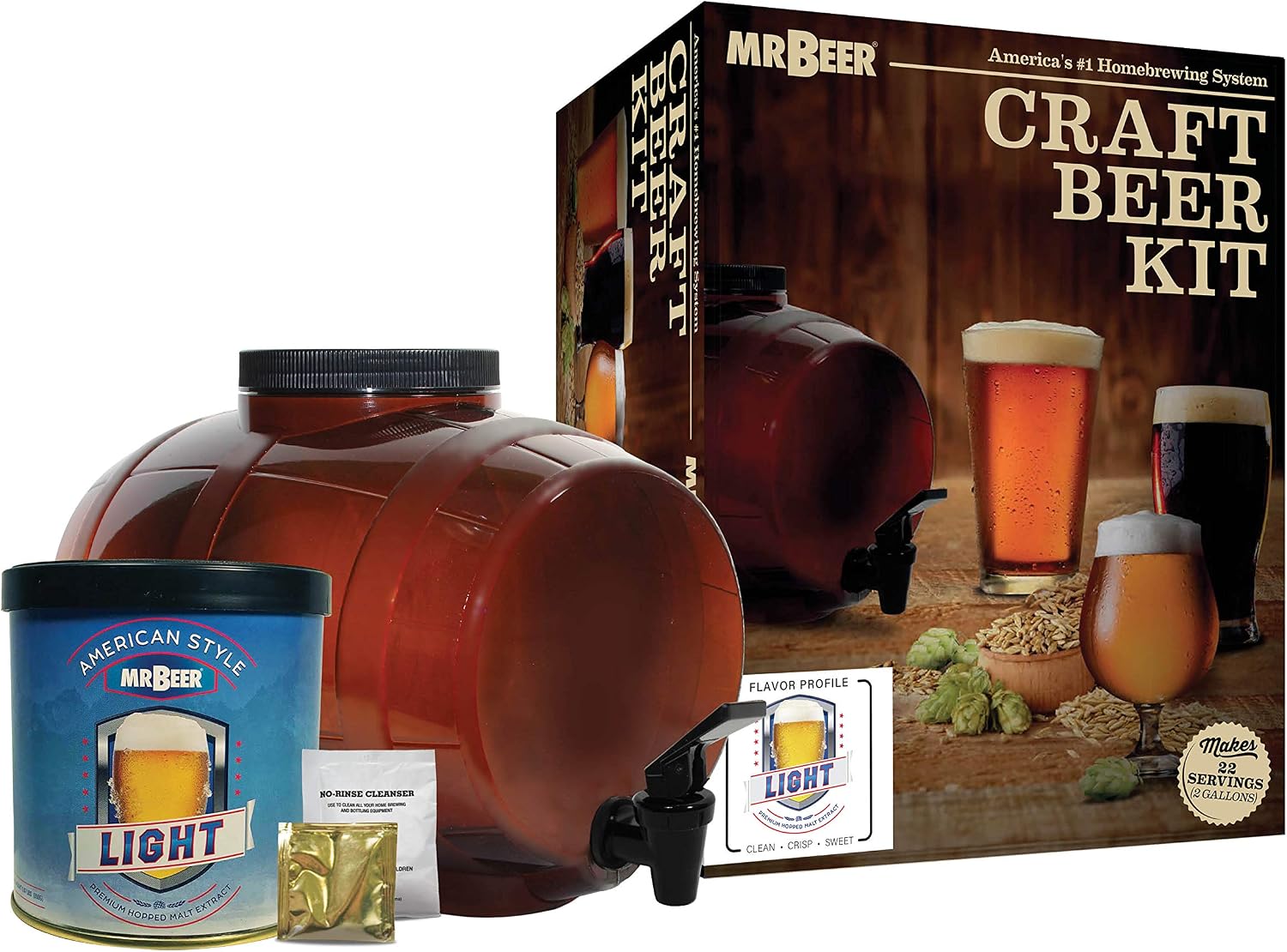 Mr. Beer Craft Beer Making Kit, 2 Gallon (B085M44S5Y)